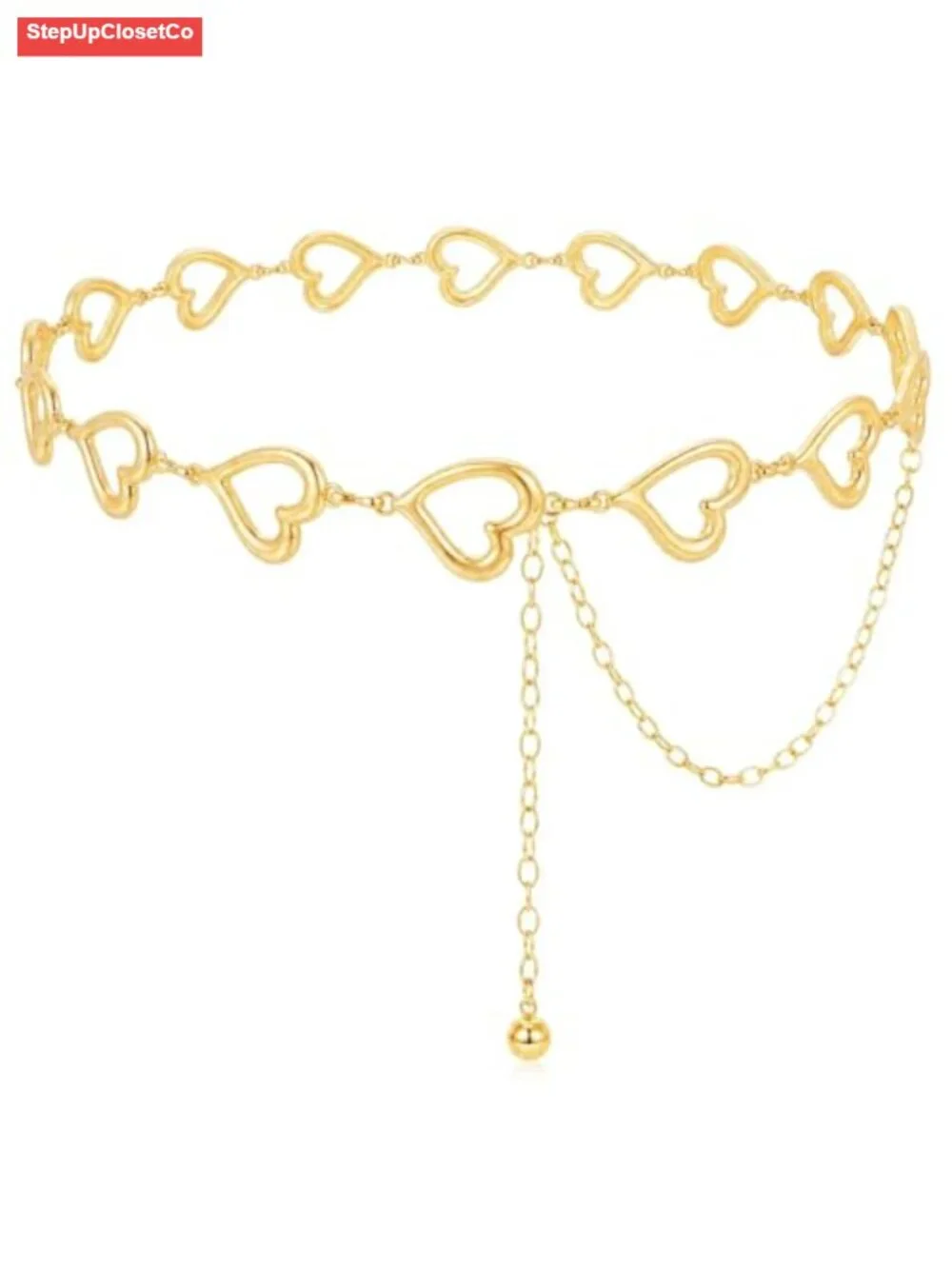 Women's Adjustable Waist Chain Belt Metal Body Chain for Dresses Jeans Fashion